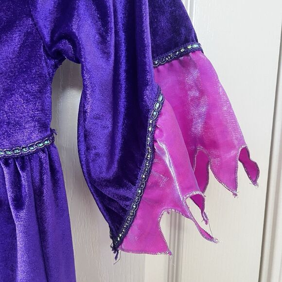 Disney Store Maleficent Halloween Costume DRESS ONLY Purple Pink Girls Size 4 - Picture 9 of 16